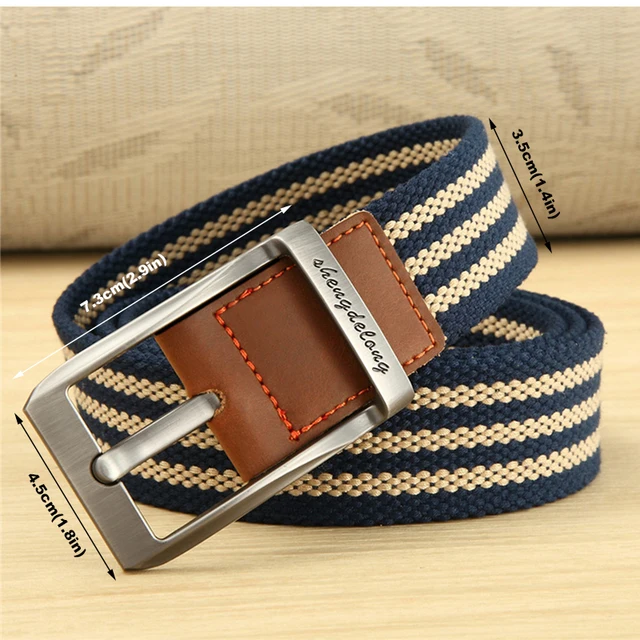 MEDYLA new canvas belt outdoor tactical men women high quality canvas alloy buckles belts for jeans
