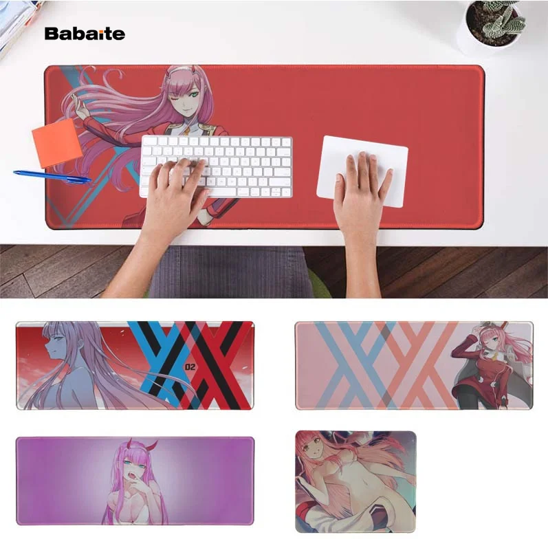 

Babaite Zero Two Darling Office Mice Gamer Soft Mouse Pad Speed/Control Version Large Gaming Mouse Pad