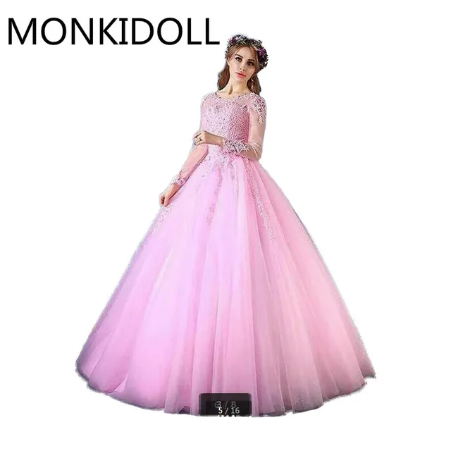 Long Sleeve Prom Dresses Corset