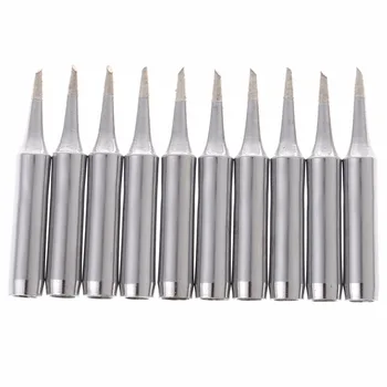 

10x 900M-T-1C Copper Replacement Bevel Style Soldering Iron Solder Tip Lead-free 936 Solder Iron Tips