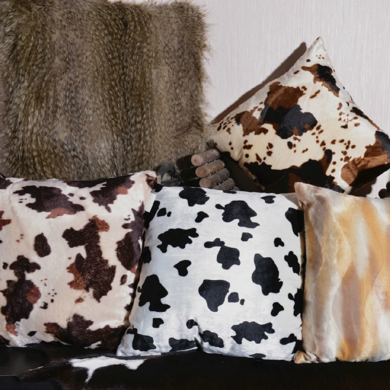 Wild Animal Pattern Pillow Case Home Decorative Warm Pillow Cover Waist Protect Soft Available Cushion Cover For Sofa Car Chair Wild Animal Pattern Pillow Case Home Decorative Warm Pillow Cover Waist Protect Soft Available Cushion Cover For Sofa Car Chair