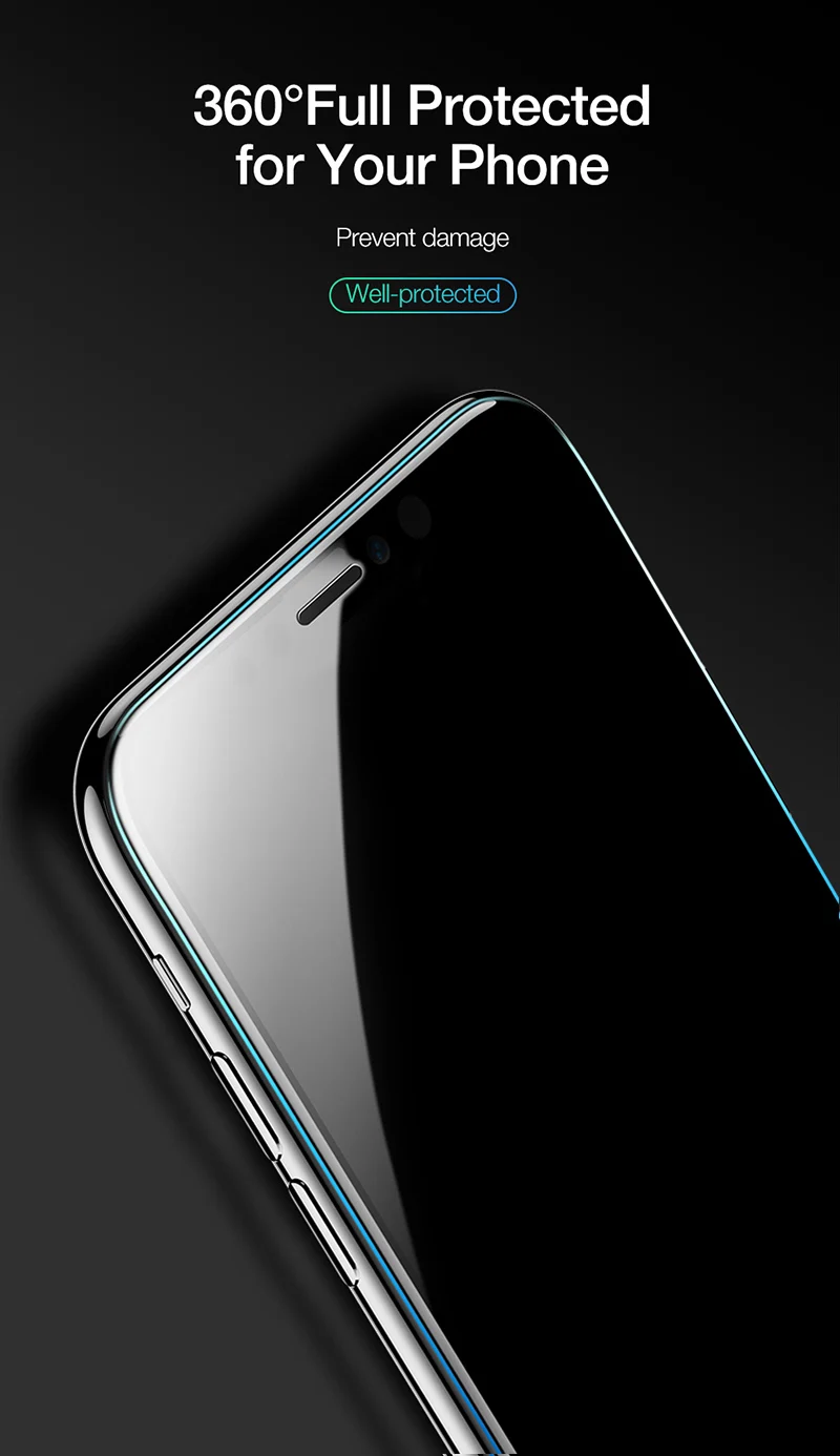 RZP 5D полный закругленный протектор экрана для iPhone XR XS Max X полное покрытие закаленное стекло на iPhone X S Защитная стеклянная пленка