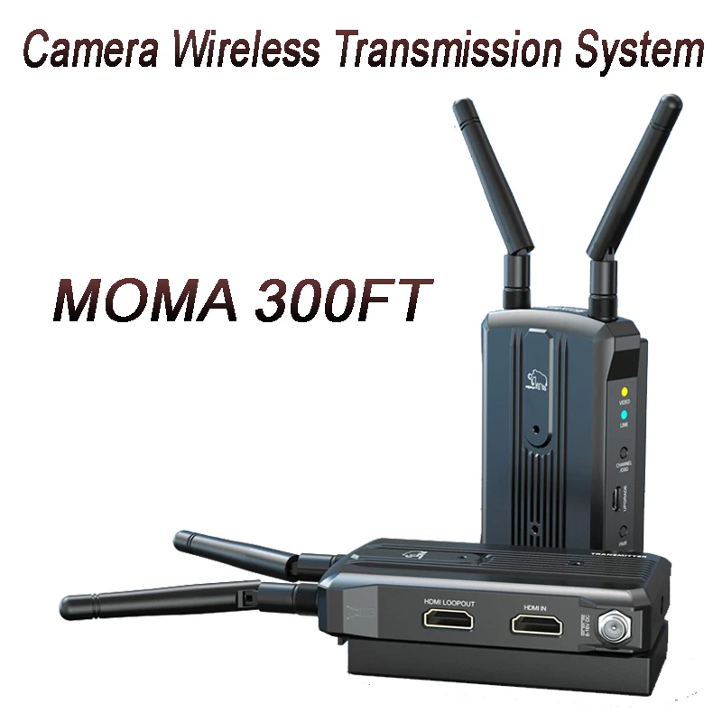 MOMA 300 300FT HDMI Беспроводная система передачи видео для 5D/GH5/A7RM3 камеры 1080P передатчик