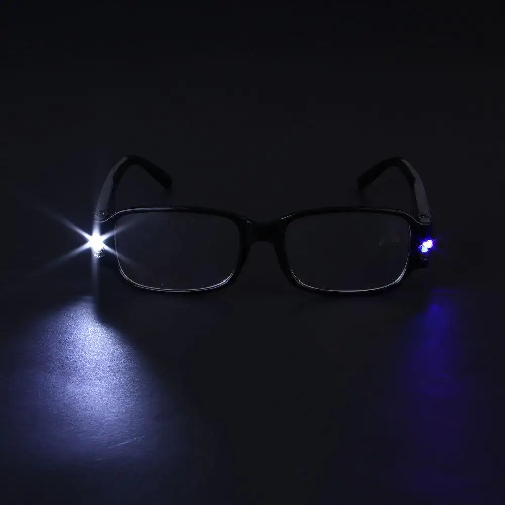 Gafas de lectura Multi fuerza con gafas LED hombre mujer Unisex gafas Diopter lupa iluminada