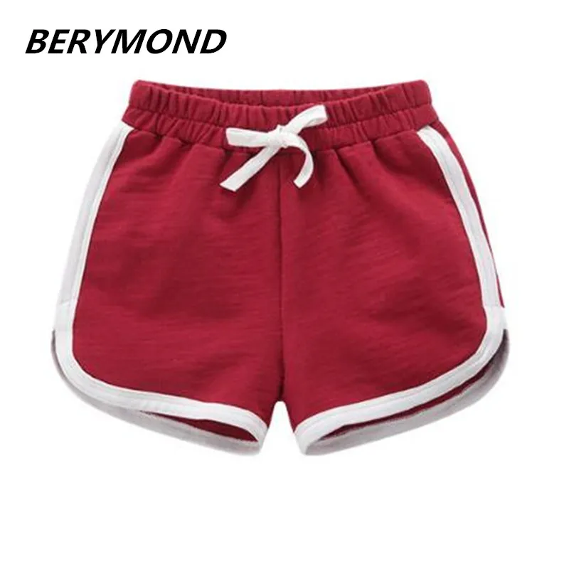 Детские штаны для мальчиков пляжные брюки хлопковые летние шорты для девочек бренд Пляжные шорты Повседневное спортивные шорты для