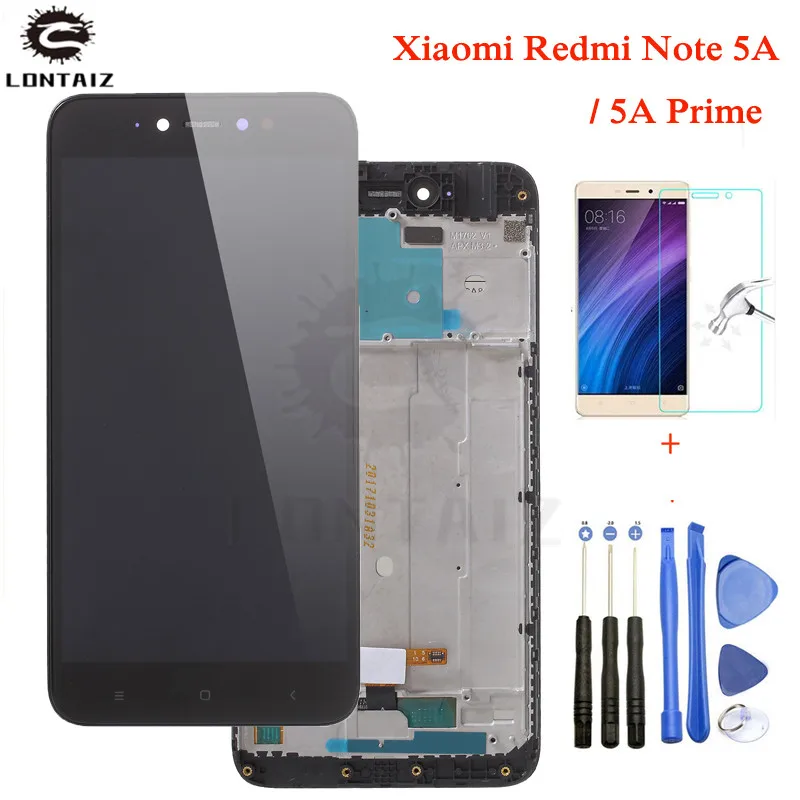 

Display For XIAOMI Redmi Note 5A / Note 5A Prime LCD Touch Screen Digitizer With Frame Original Y1 / Y1 Lite Black White