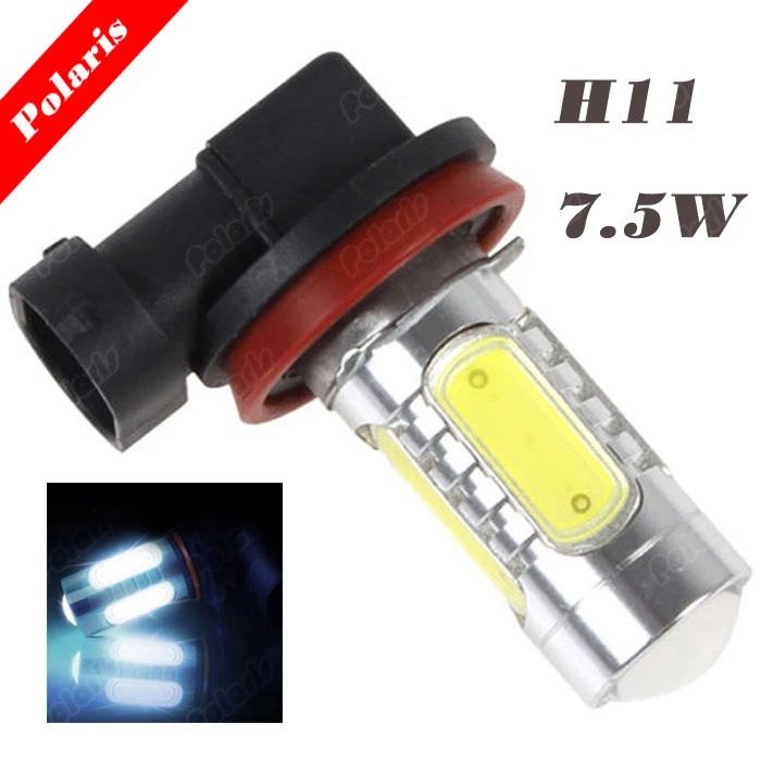 

Wholesale 1 cps Multi color H11 7.5W Car LED Fog Lamp Light Bulbs Wedge external lights High power car Super bright