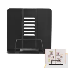 Офисная/школьная книжная подставка, книжная полка, держатель для документов, стальной держатель для книг, регулируемый шестиугольный инструмент для чтения для журналов, документов