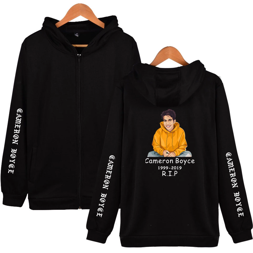 

2019 R.I.P. Descendants movie star Cameron Boyce 2D print Zipper Hoodies Sweatshirt Cute Women/men Fashion Hoodies Zippers