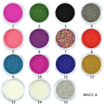 

10g/box 0.6-1mm Nail Art Gold Silver 3D Caviar Beads Set Gel Polish Tips 3D Shiny Glitter Charm Ball Mini Bead Decoratiion Kits