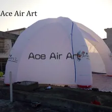 Популярные съемные стенки(с застежкой-молнией) Человек-паук надувная купольная палатка сделанная на заказ, рекламные торговой выставки павильоны газон вечерние палатка с 6 ножках
