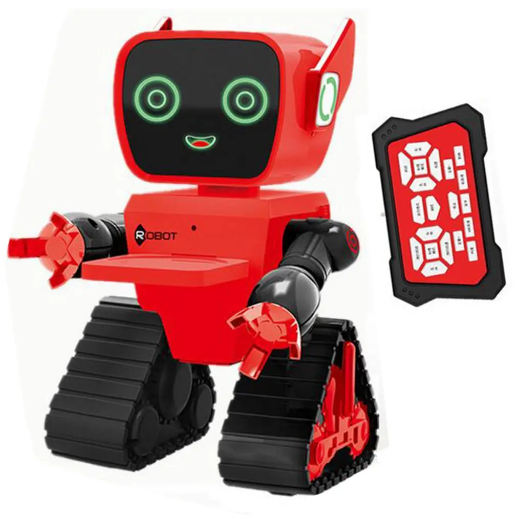 Милый Радиоуправляемый Интеллектуальный робот-игрушка, Голосовая активация, Интерактивная Запись, пение, танец, повествование, радиоуправляемый робот, игрушка, детский подарок, зеленый - Цвет: Светло-серый