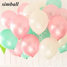 Горячая Распродажа 100 шт 10 Дюймов 1,5 г латексные воздушные шары для дня рождения/свадьбы Красочные вечерние воздушный шарик из латекса/надувные игрушки для детей