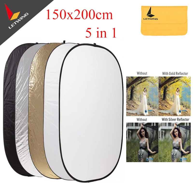 

Godox 5 in 1 Portable Collapsible Multi Disc Photography Studio Photo Camera Light Reflector/Diffuser 150x200cm Free Shipping
