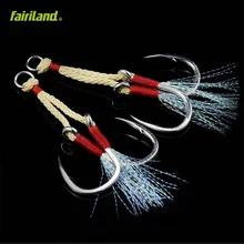 2 пары/5pck/набор большая игра титановая сталь колючие рыболовные крючки кованые хвостовик океанская лодка рыболовный крючок, с кевларовой леской никель