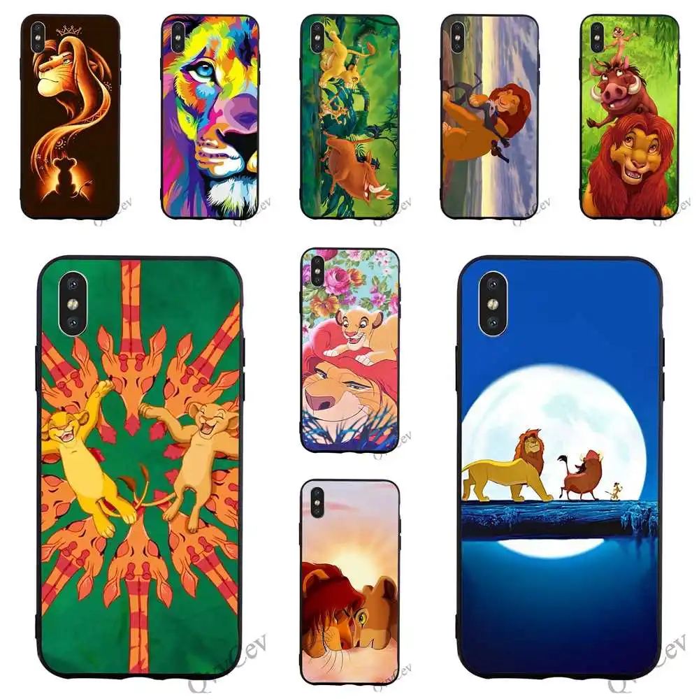 

Hybrid The Lion King Phone Cover for iPhone 8 Case 7 Plus Xs Max XR X 6 6S 5S 5 SE Soft