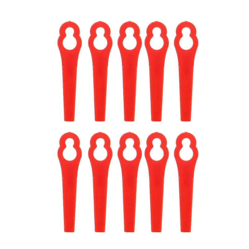 

10Pcs Plastic Trimmer Blades Replacement Lawn Mower Garden Grass Cutter Parts