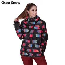Новый Гсоу сноуборд куртка женские зимние костюмы зимний вид спорта лыжная одежда весте роковой женщины куртка держать теплой одежды