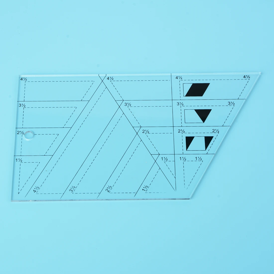 Лоскутная Линейка 1 шт. акриловый материал многофункциональная стеганая линейка в форме трапеции хорошего качества швейный инструмент