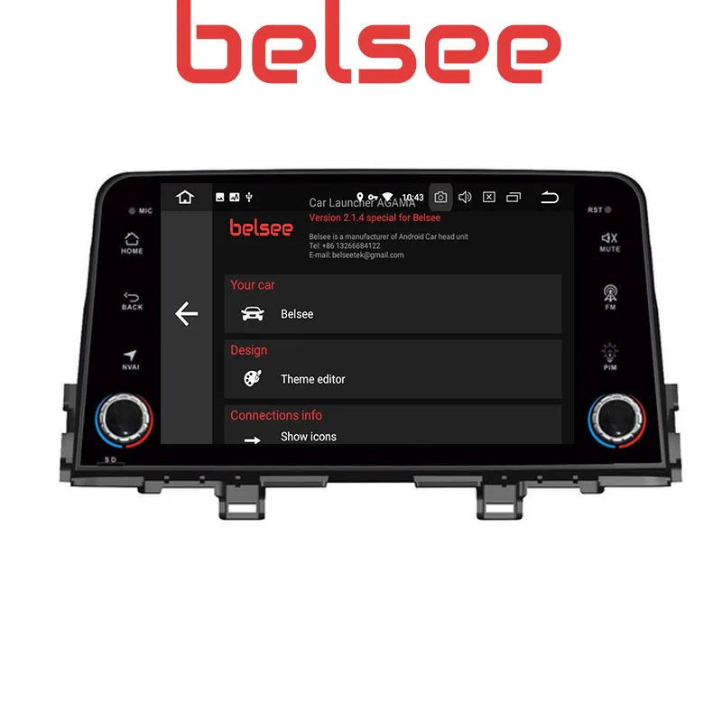 Excellent Belsee 8" for Kia Morning Picanto Android 8.0 Autoradio Bluetooth GPS Car Radio Stereo Octa Core 4GB PX5 Support Split Screen 5