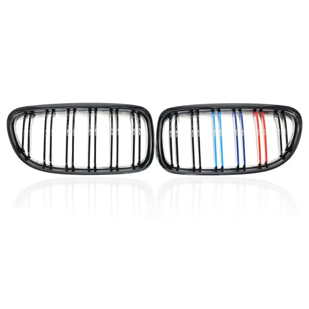Пара Передняя решетка для почек подходит BMW E90 3 Serise 2008 2009 2010 2011 глянцевый черный M