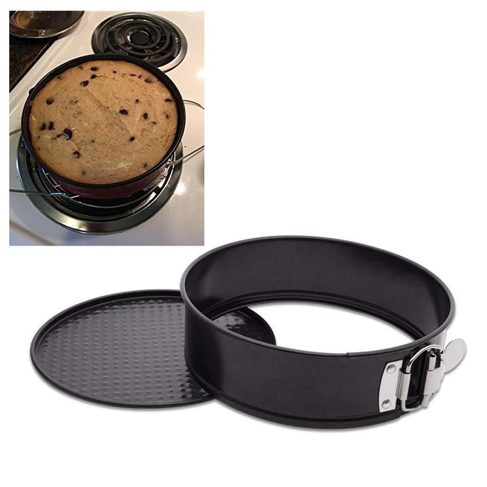 

1 Pack Black 7 inch lock buckle bottom plate live button hurricane grilling Grill Pan Cooking Pot instant pot accessories