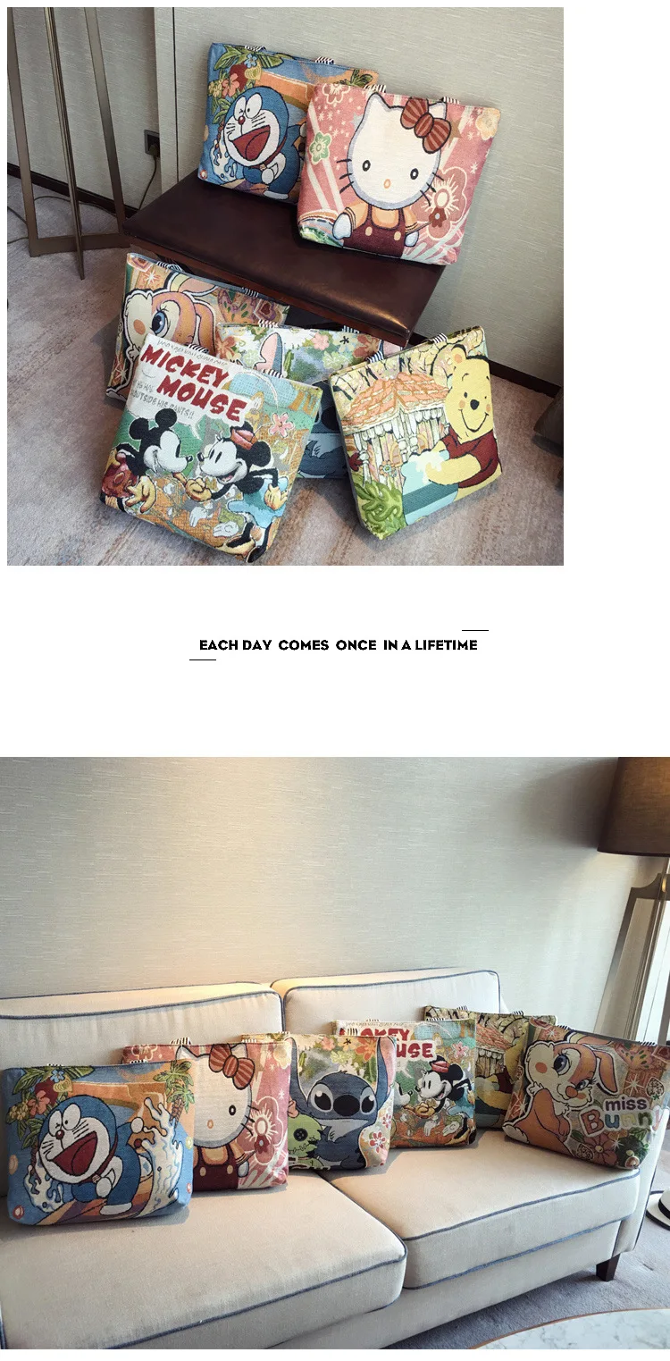36*46*9 см disney большой холст повседневное сумка для покупок осень мультфильм шаблон Микки Маус