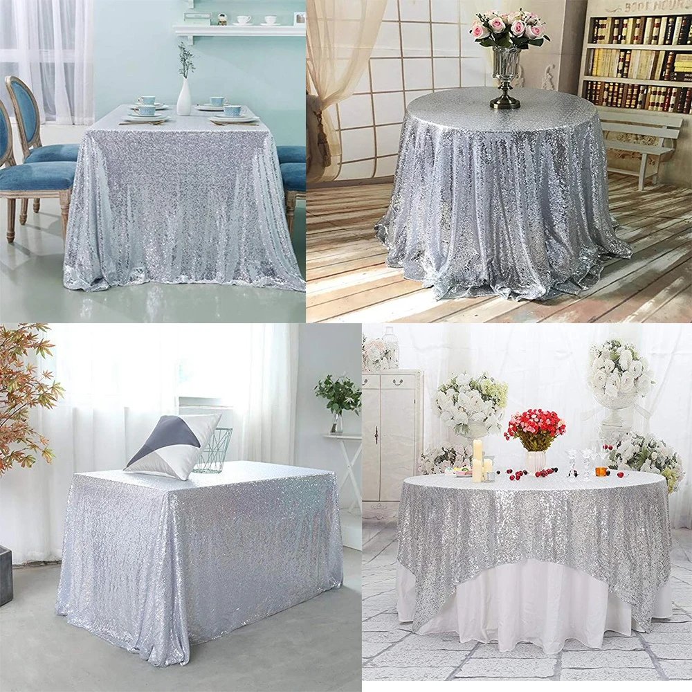 Скатерть с блестками салфетка для стола свадебное украшение дома Текстиль