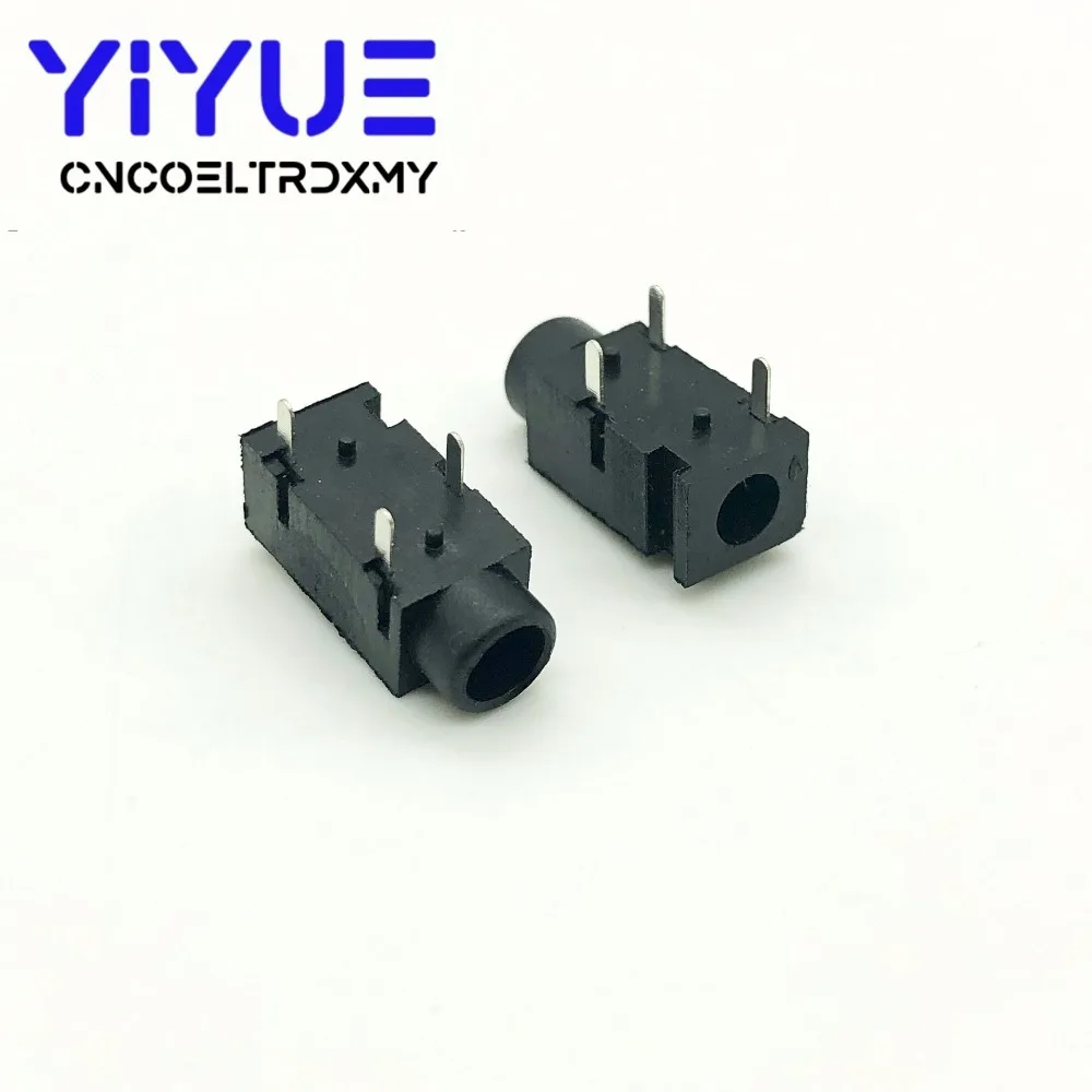 10PCS 3.5mm Female Audio Connector 3 Pin DIP Headphone Jack Socket PJ-320 (3)