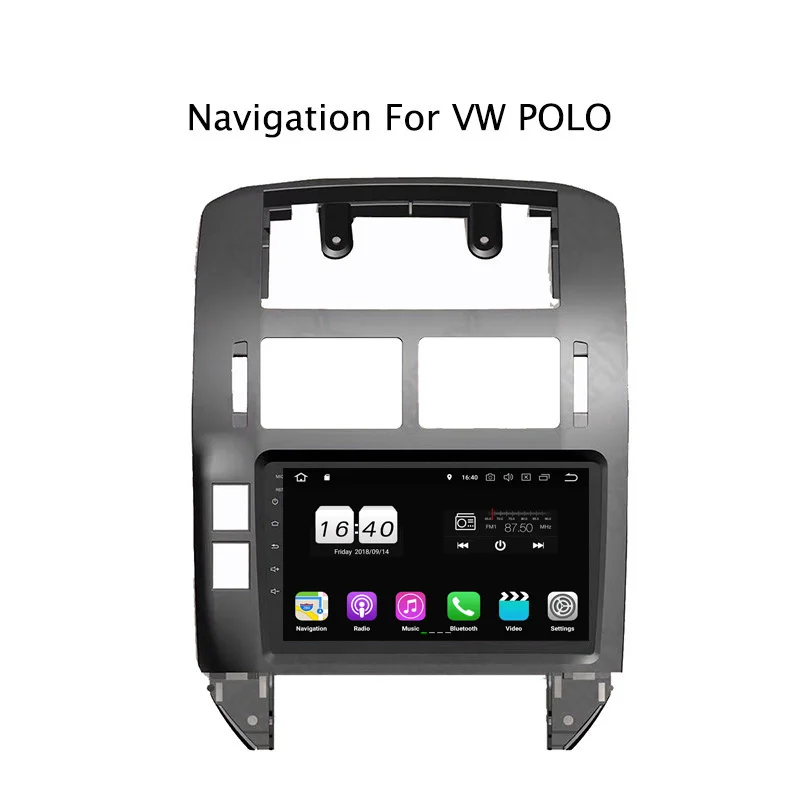 Flash Deal 9Inch PX30 Android 9.0 Car DVD Multimedia Player For VW Polo 2004-2010 GPS Navigation Radio Stereo Audio 2