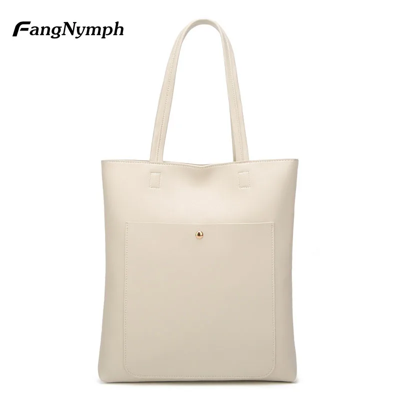 

FangNymph White Designer Tote Summer Bags for Women 2018 Luxury Pouches Women Bag Quilted Leather Handbag Tote Torebki Damskie