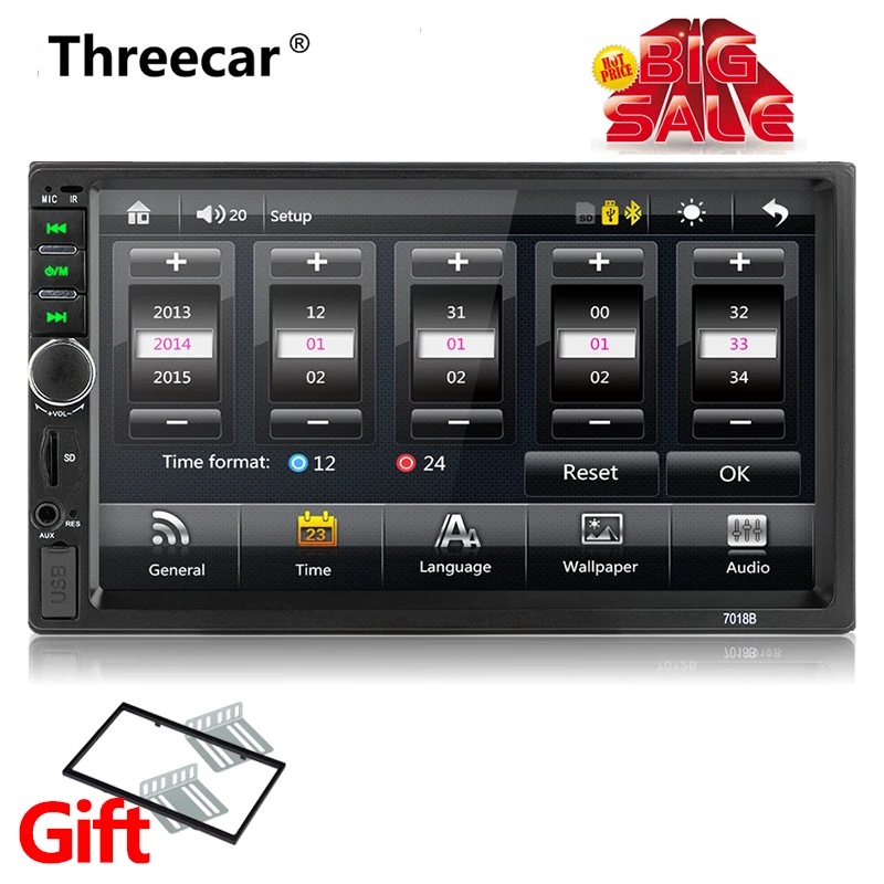 

Mirror link MP5 Auto Media Player Double Dins USB Bluetooth Audio Car Radio Multimidia MP5 FM HD 7" Touch Screen Stereo Radio
