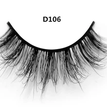 Visofree роскошный Ультра пушистый 3D накладные ресницы, норка из меха сибирской норки ручной работы накладные ресницы D106