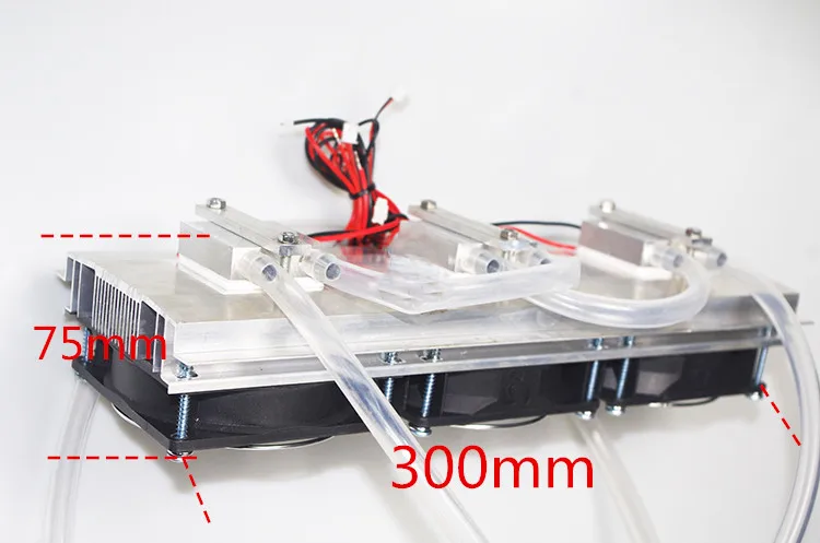 12В 180 Вт аквариум холодной воды машина чиллер термоэлектрический Пельтье охладитель охлаждения полупроводникового охлаждения