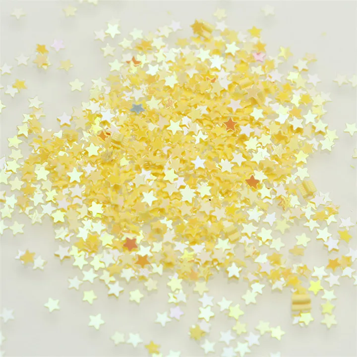 12 100G Nail Jewelry Accessories Sequins Solid Five-Pointed Star Stage Eye Makeup Sequin Handmade DIY Sequins Sewing Accessories