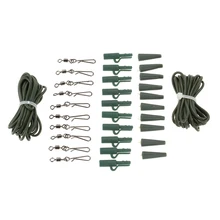 32 шт. быстрая смена поворачивается Карп безопасности свинец веса клипы рыболовные снасти установок для Карп Pesca