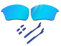 Glintbay 100% точные линзы и синий резиновый комплект для солнцезащитных очков Oakley Half Jacket 2,0 XL
