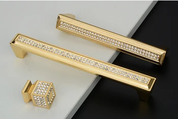 

Crystal diamond Furniture handle Wardrobe door crystal handle cabinet Cupboard drawer handler single hole