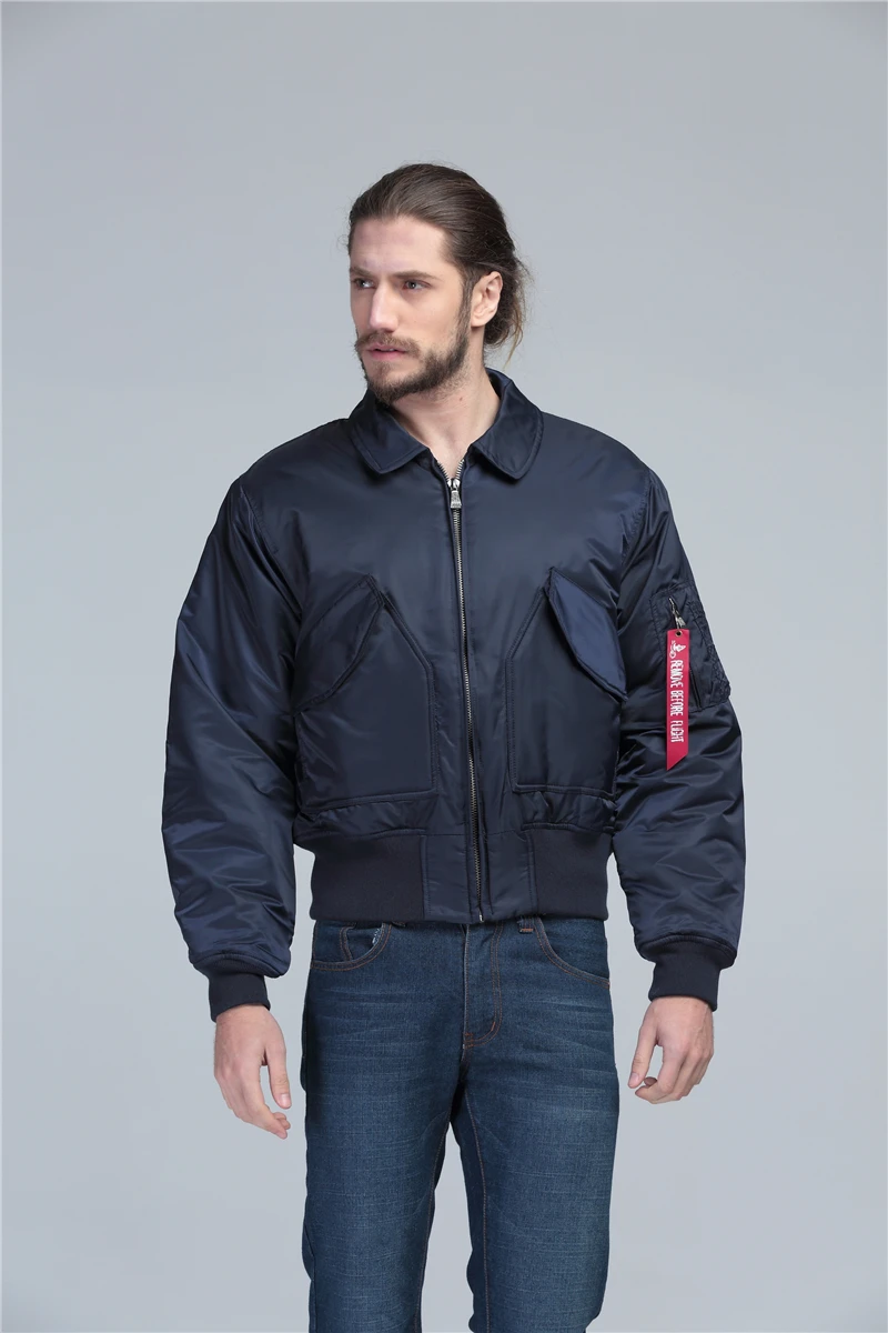 CWU-45P, толстая зимняя куртка, Мужская короткая куртка-бомбер, Мужская свободная куртка-пилот с отложным воротником, зимнее пальто в стиле хип-хоп