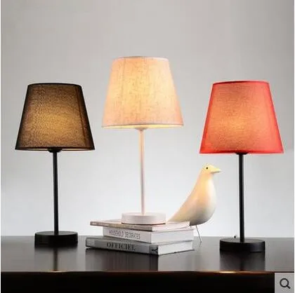 

Nordic Fabric LED Desk Lamp Personality Modern Table Lamp Simple Fixtures For Home Lightings Study Room Cafe Luminaria De Mesa