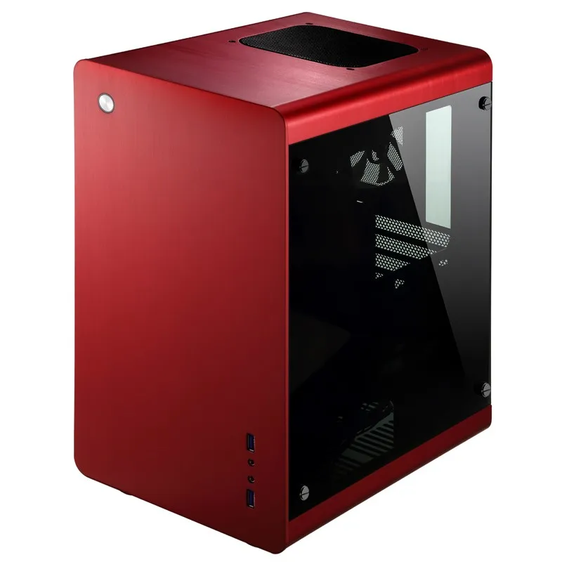 Jonsbo RM3, HTPC случае мини-itx компьютера из алюминия, 3,5 ''HDD, USB3.0, закаленное стекло боковые панели, Прочие ожерелья и подвески C2 V4