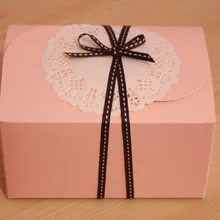 Пекарни посылка розовый торт, печенье, сладости коробка упаковка для десертов коробки выпечки посылка изделия для декорации Свадебные сувениры