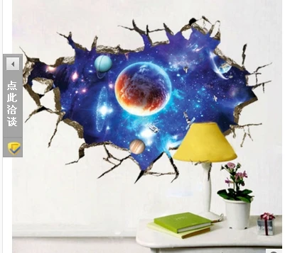 

The new 3D YW8502 creative space star stickers self-adhesive REMOVABLE STICKERS decorative painting three-dimensional wall stick