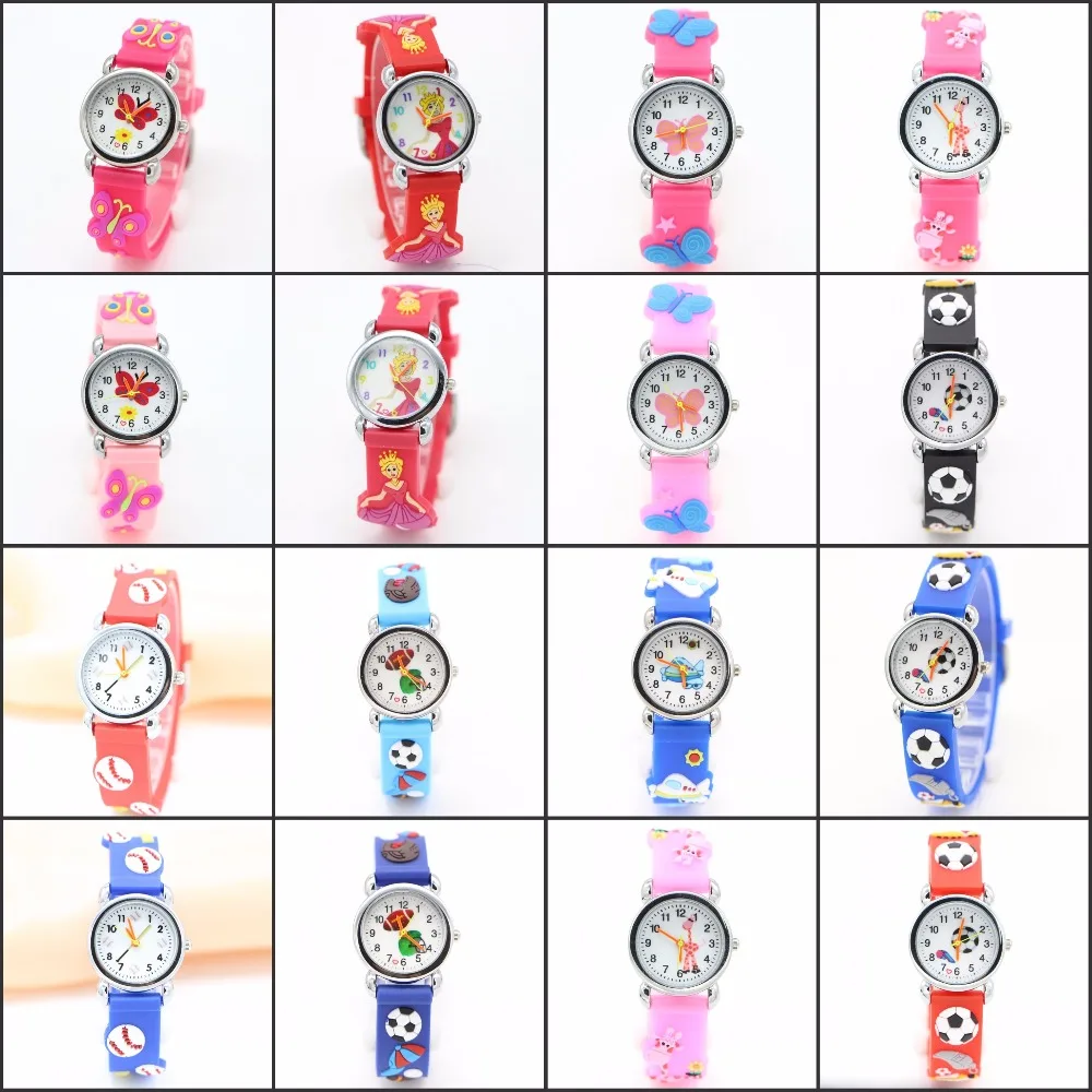 

3D Cartoon Design Analog Watch Children Kids Girls Boys Students fashion Quartz Wristwatches Relogio clock best gift