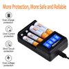 PowerTrust Intelligent 4 Slots AA AAA Battery Charger with LCD Display for aa aaa Ni-MH Rechargeable Batteries ► Photo 3/6