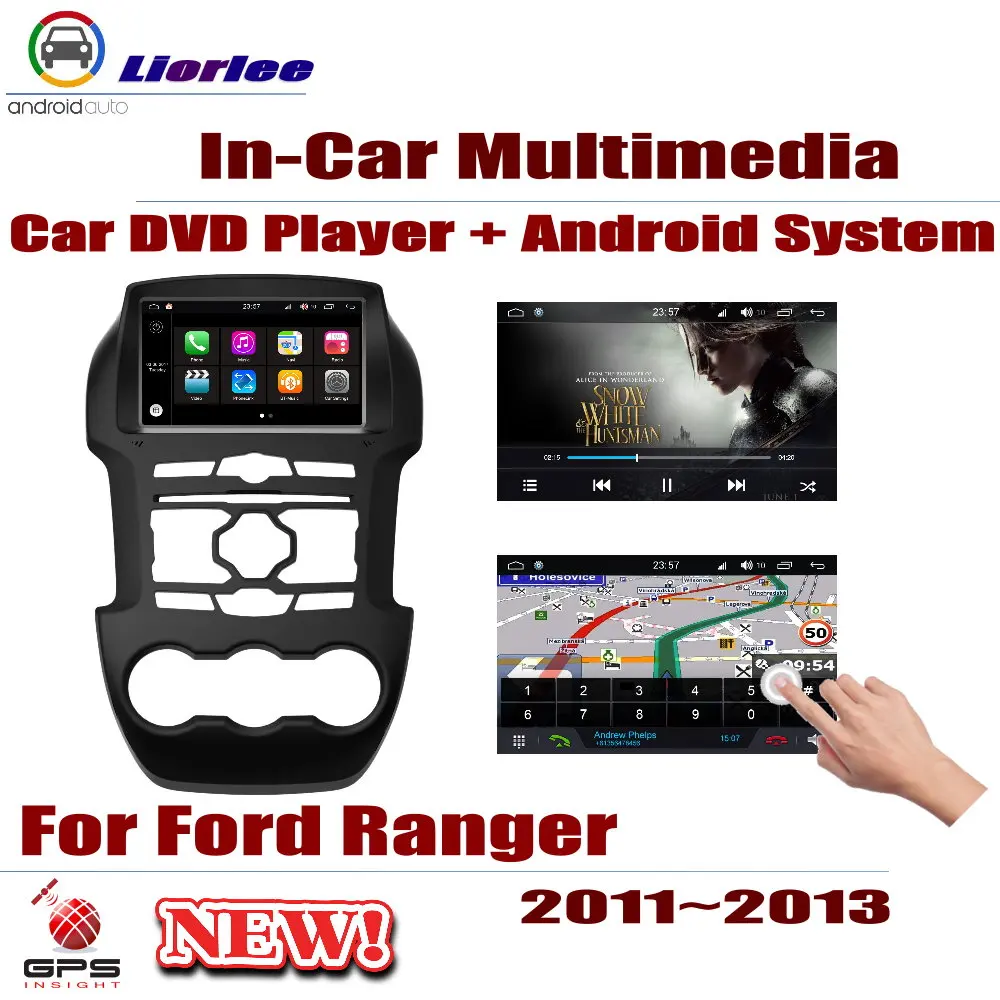 Для Ford Ranger 2011~ 2013 автомобильный проигрыватель Android DVD gps навигационная система HD экран Радио Стерео интегрированный мультимедиа