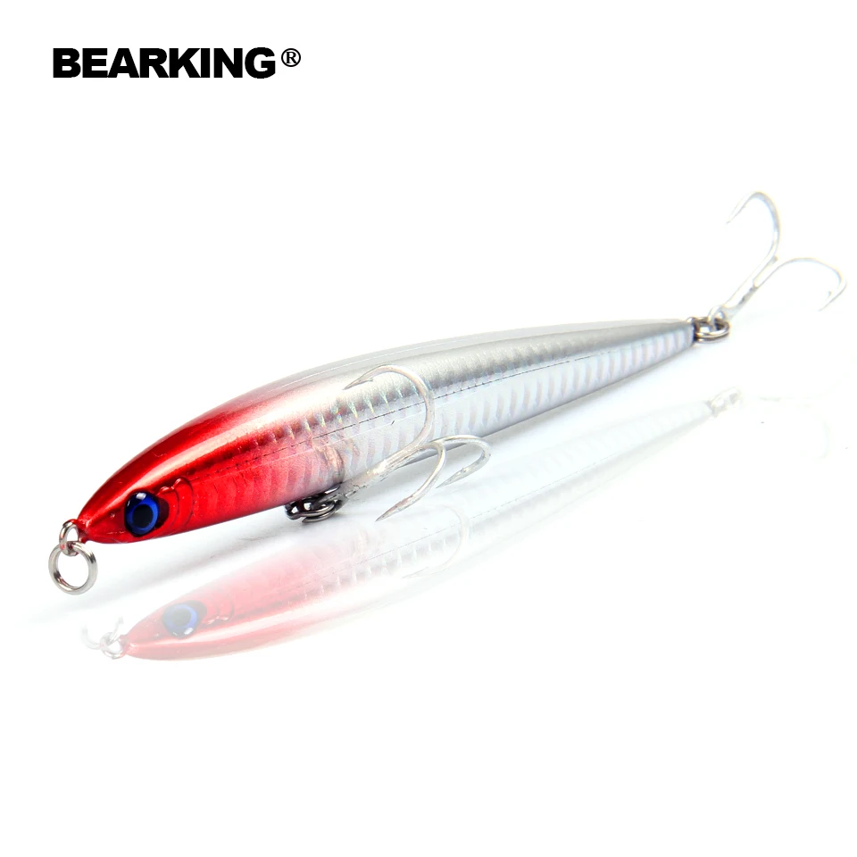 5pcs/lot fishing lures Fishing tackle Bearking minnow hard baits 125mm 26g,sinking penceil bait, assorted colors Free shipping 5pcs/lot fishing lures Fishing tackle Bearking minnow hard baits 125mm 26g,sinking penceil bait, assorted colors Free shipping