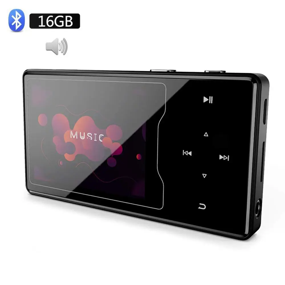 MP3 плеер Bluetooth 4 2 с динамиком 16 ГБ дюйма HD большой цветной экран HIFI без потерь