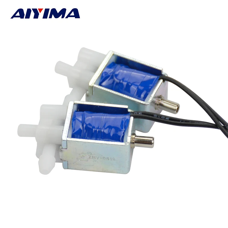

YIMAKER 2PCS Two Position Three Way Miniature Solenoid Valve Small Electric Control Valve exhaust Drain valve DC 5V 6V