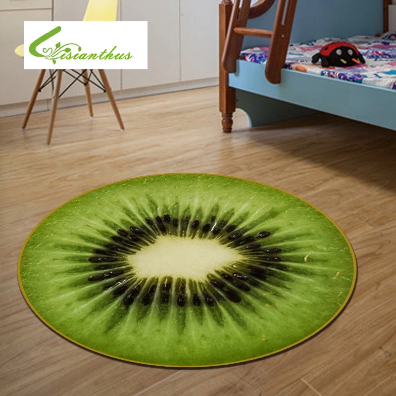 Kids Bedroom Carpet 3D Fruit Circle Children Round Play Carpet Computer Chair Carpets Door Floor Mat for Bedroom Living Room Kids Bedroom Carpet 3D Fruit Circle Children Round Play Carpet Computer Chair Carpets Door Floor Mat for Bedroom Living Room